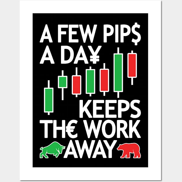 Forex Trading | Currency Trader & Day Trader, Few Pips A Day Wall Art by auviba-design